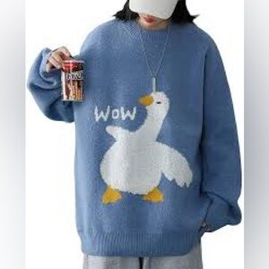 Aelfric Eden WOW Goose sweater, size L , blue
